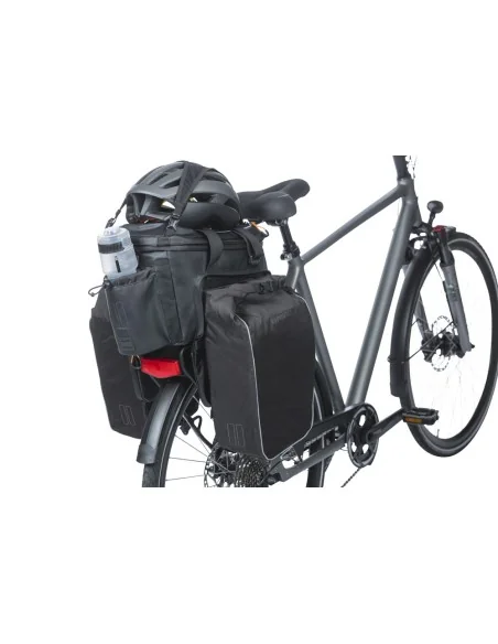 Bagagedragertas Basil Miles Tarpaulin XL Pro MIK 9-36 liter 33 x 19 x 18 cm - zwart/oranje