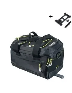 Bagagedragertas Basil Miles MIK 7 liter 29 x 18 x 17 cm - zwart