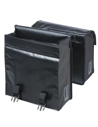 Dubbele fietstas Basil Urban Load MIK 48-53 liter - zwart