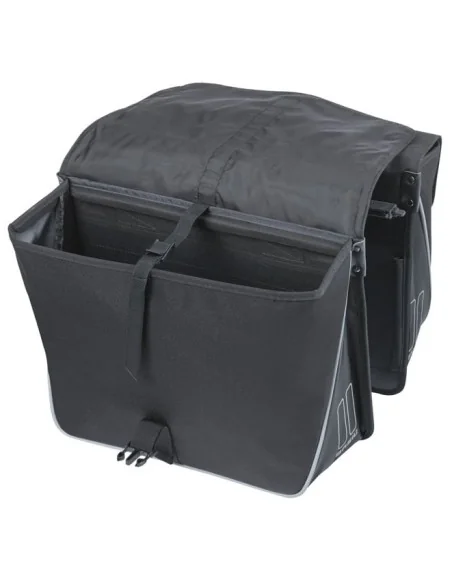 Dubble fietstas Basil Forte MIK 35 liter 15 x 38 x 30 cm - zwart