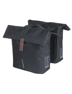 Dubbele fietstas Basil City MIK 28-32 liter - zwart 2
