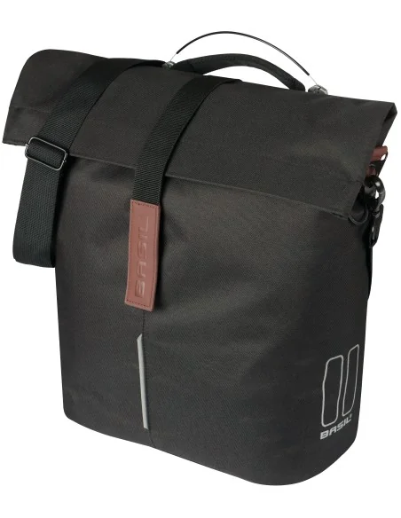 Fietsshopper Basil City MIK Studs14 liter 11 x 29 x 36cm - zwart