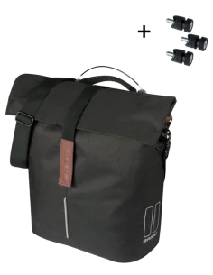 Fietsshopper Basil City MIK Studs14 liter 11 x 29 x 36cm - zwart 2
