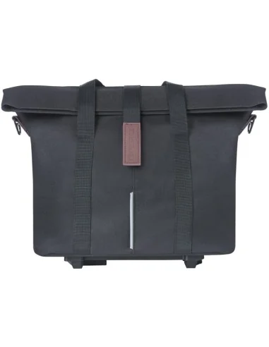 Fietshandtas Basil City MIK 8 - 11 liter 19 x 30 x 26 cm - zwart
