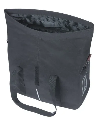 Fietshandtas Basil City MIK 8 - 11 liter 19 x 30 x 26 cm - zwart
