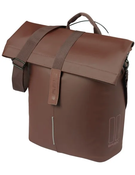 Fietsshopper Basil City MIK Studs 14-16 liter 11 x 29 x 36 cm - bruin