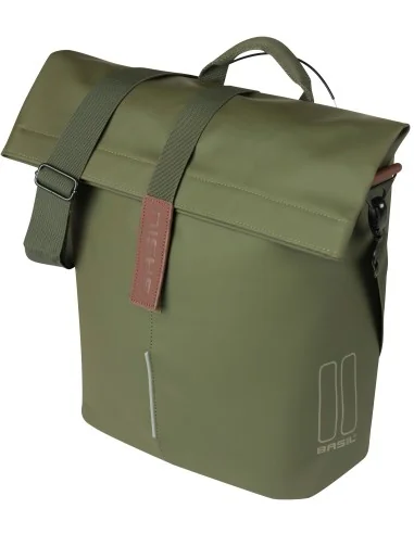 Fietsshopper Basil City MIK Studs 14-16 liter 11 x 29 x 36 cm - moss green