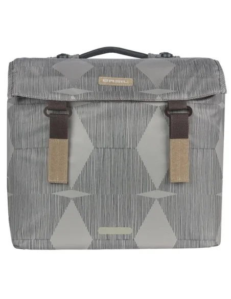 Dubbele Fietstas Basil Elegance MIK 40 - 49 liter - Chateau Taupe