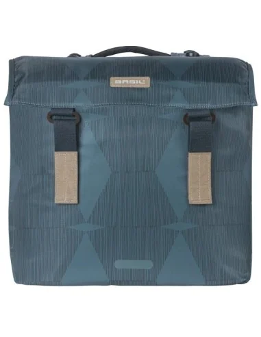 Dubbele fietstas Basil Elegance MIK 40-49 liter - estate blauw