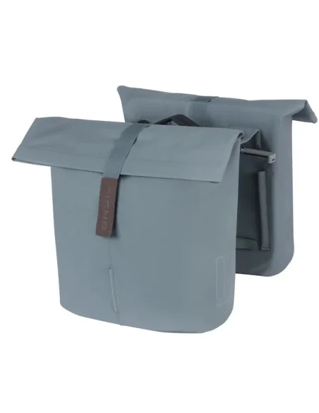 Dubbele fietstas Basil City MIK 28-32 liter - graphite blue