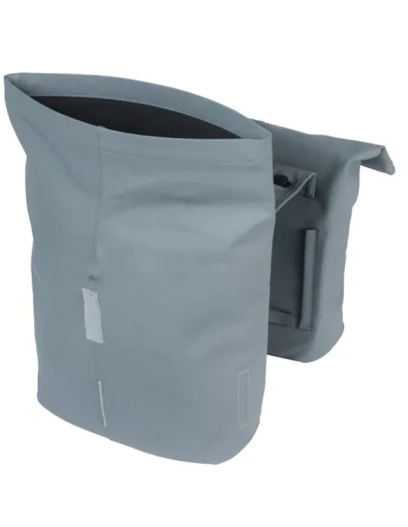 Dubbele fietstas Basil City MIK 28-32 liter - graphite blue