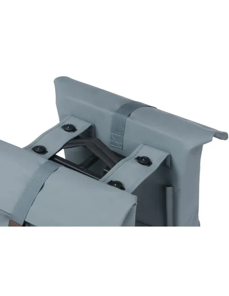 Dubbele fietstas Basil City MIK 28-32 liter - graphite blue