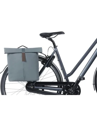 Dubbele fietstas Basil City MIK 28-32 liter - graphite blue