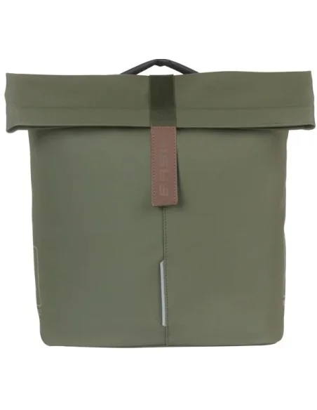 Dubbele Fietstas Basil City MIK 28 - 32 liter - Moss Green