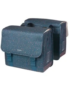 Dubbele fietstas Basil Flair 35 liter - navy