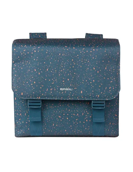 Dubbele fietstas Basil Flair 35 liter - navy