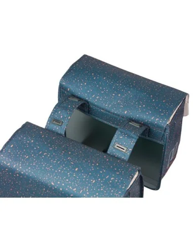 Dubbele fietstas Basil Flair 35 liter - navy