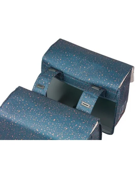 Dubbele fietstas Basil Flair 35 liter - navy