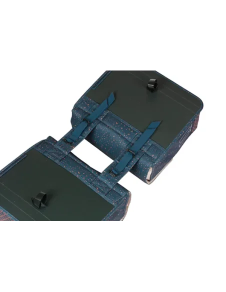 Dubbele fietstas Basil Flair 35 liter - navy