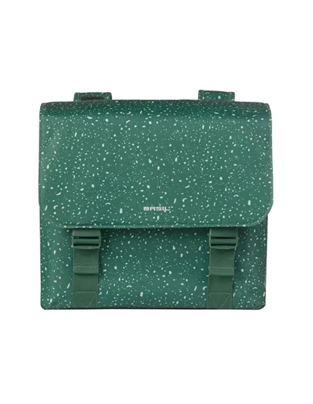 Dubbele fietstas Basil Flair 35 liter - groen