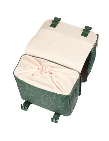 Dubbele fietstas Basil Flair 35 liter - groen