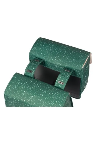 Dubbele fietstas Basil Flair 35 liter - groen