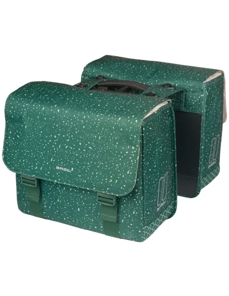 Dubbele fietstas Basil Flair MIK 35 liter 15 x 35 x 31 cm (2x) - groen