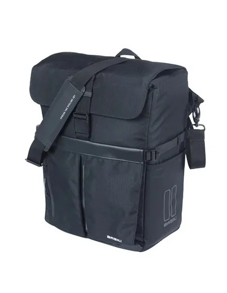 Fietsschoudertas Basil Move MIK 15 liter 14 x 24 x 34 cm - Zwart
