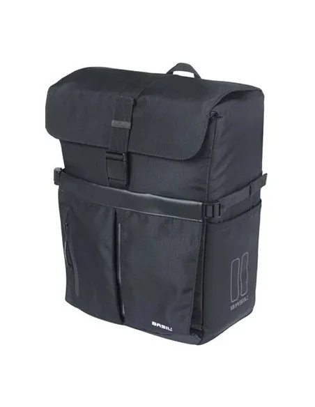 Fietsschoudertas Basil Move MIK 15 liter 14 x 24 x 34 cm - Zwart