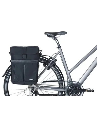 Fietsschoudertas Basil Move MIK 15 liter 14 x 24 x 34 cm - Zwart