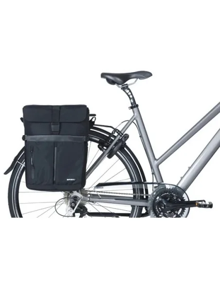 Fietsschoudertas Basil Move MIK 15 liter 14 x 24 x 34 cm - Zwart