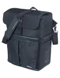 Fietsschoudertas Basil Move MIK studs 14 liter 14 x 24 x 34 cm - zwart