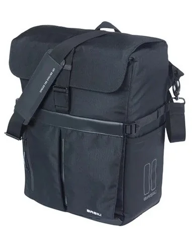 Fietsschoudertas Basil Move MIK studs 14 liter 14 x 24 x 34 cm - zwart