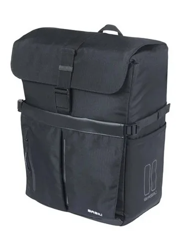Fietsschoudertas Basil Move MIK studs 14 liter 14 x 24 x 34 cm - zwart