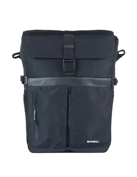 Fietsschoudertas Basil Move MIK studs 14 liter 14 x 24 x 34 cm - zwart