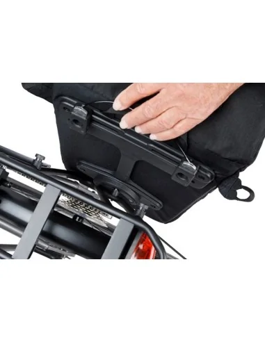 Fietsschoudertas Basil Move MIK studs 14 liter 14 x 24 x 34 cm - zwart