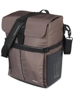 Fietsschoudertas Basil Move MIK studs 14 liter 14 x 24 x 34 cm - bruin