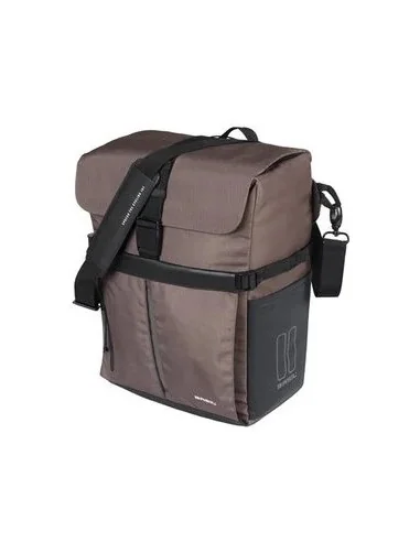 Fietsschoudertas Basil Move MIK studs 14 liter 14 x 24 x 34 cm - bruin