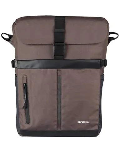 Fietsschoudertas Basil Move MIK studs 14 liter 14 x 24 x 34 cm - bruin