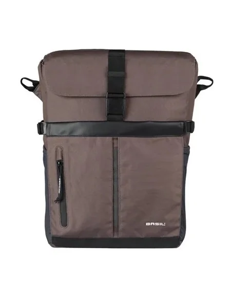 Fietsschoudertas Basil Move MIK studs 14 liter 14 x 24 x 34 cm - bruin