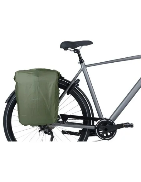Dubbele fietsas Basil Move 30 liter 16 x 27 x 38 cm - zwart