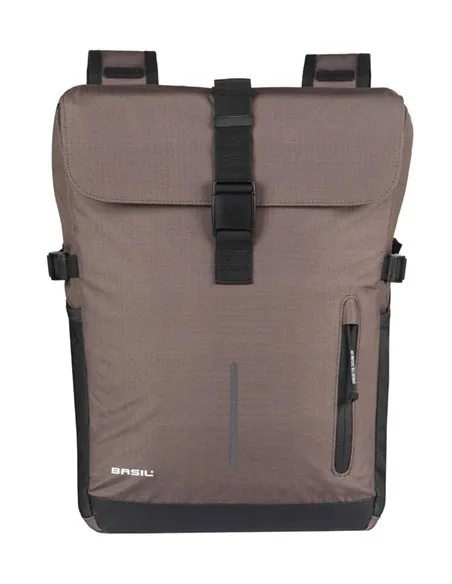 Dubbele fietsas Basil Move 30 liter 16 x 27 x 38 cm - bruin