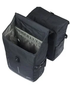 Dubbele fietstas Basil Move MIK 30 liter 16 x 27 x 38 cm - zwart 2