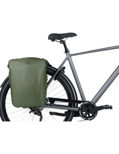 Dubbele fietstas Basil Move MIK 30 liter 16 x 27 x 38 cm - zwart