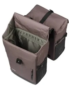 Dubbele fietstas Basil Move MIK 30 liter 16 x 27 x 38 cm - bruin 2