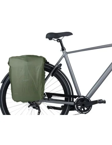 Dubbele fietstas Basil Move MIK 30 liter 16 x 27 x 38 cm - bruin