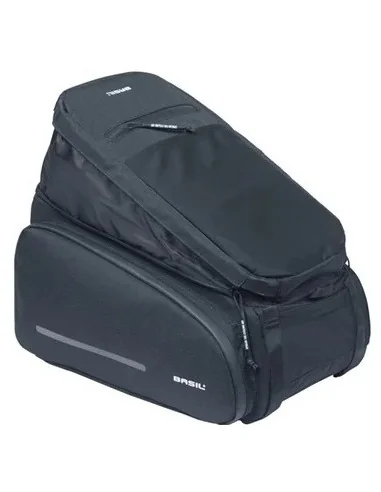 Bagagedragertas Basil Move 10 - 26 liter 24 x 33 x18 cm - zwart