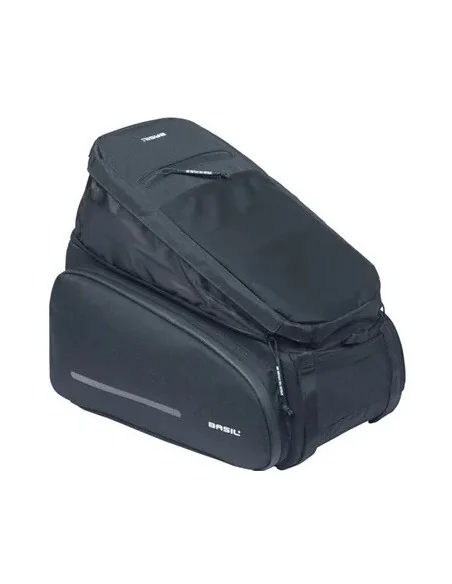 Bagagedragertas Basil Move 10 - 26 liter 24 x 33 x18 cm - zwart