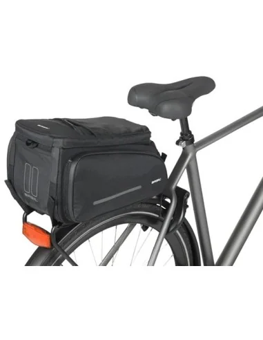 Bagagedragertas Basil Move 10 - 26 liter 24 x 33 x18 cm - zwart