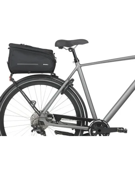 Bagagedragertas Basil Move 10 - 26 liter 24 x 33 x18 cm - zwart